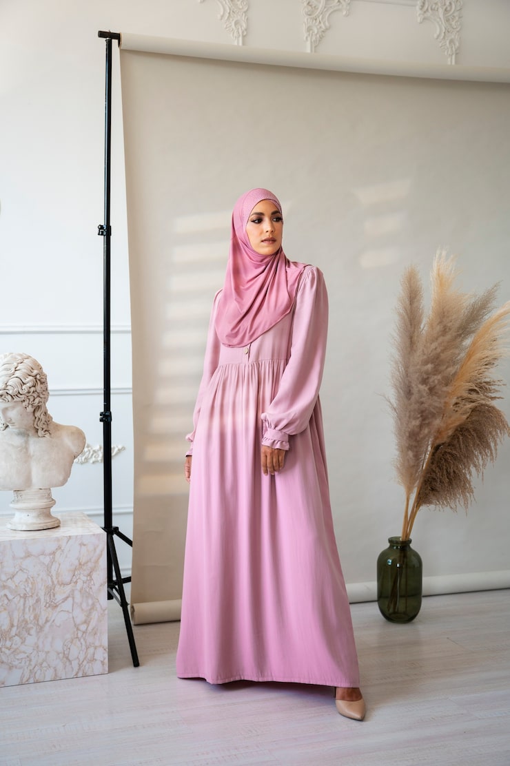 full-shot-woman-posing-with-pink-hijab_23-2149642251 Abaya - Image 1